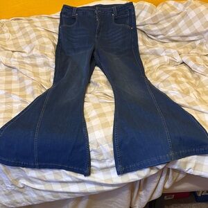 Popflex denim bell bottom jeans (Regular Length 32”)